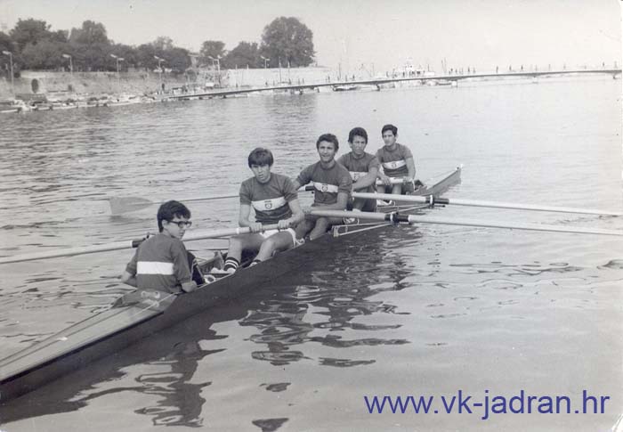 4+JMA Feruccio Bajlo  Miso Marlais Robert Serer Ivica Joncic i kormilar Robert Katalinic 6. na SP juniora 1978. u Beogradu